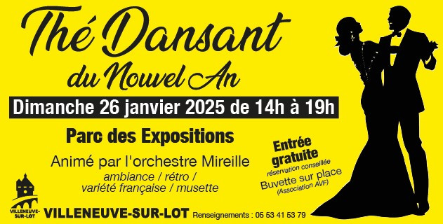 Thé dansant : dimanche 15 janvier